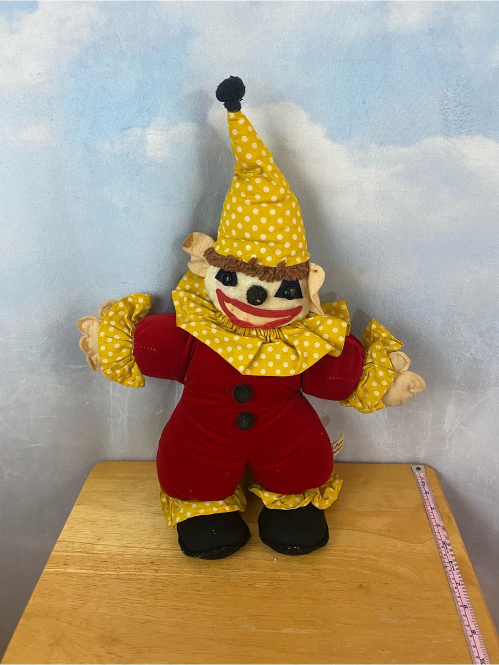 Vintage 1960s Master Made Scary Larry Plush
Clown